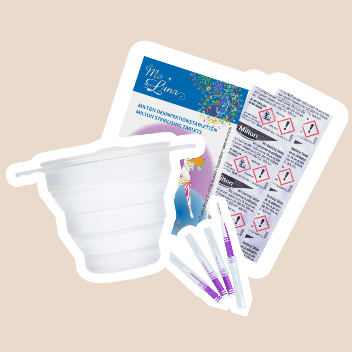 "All you need" Menstrual Cup Cleaning Pack Set B