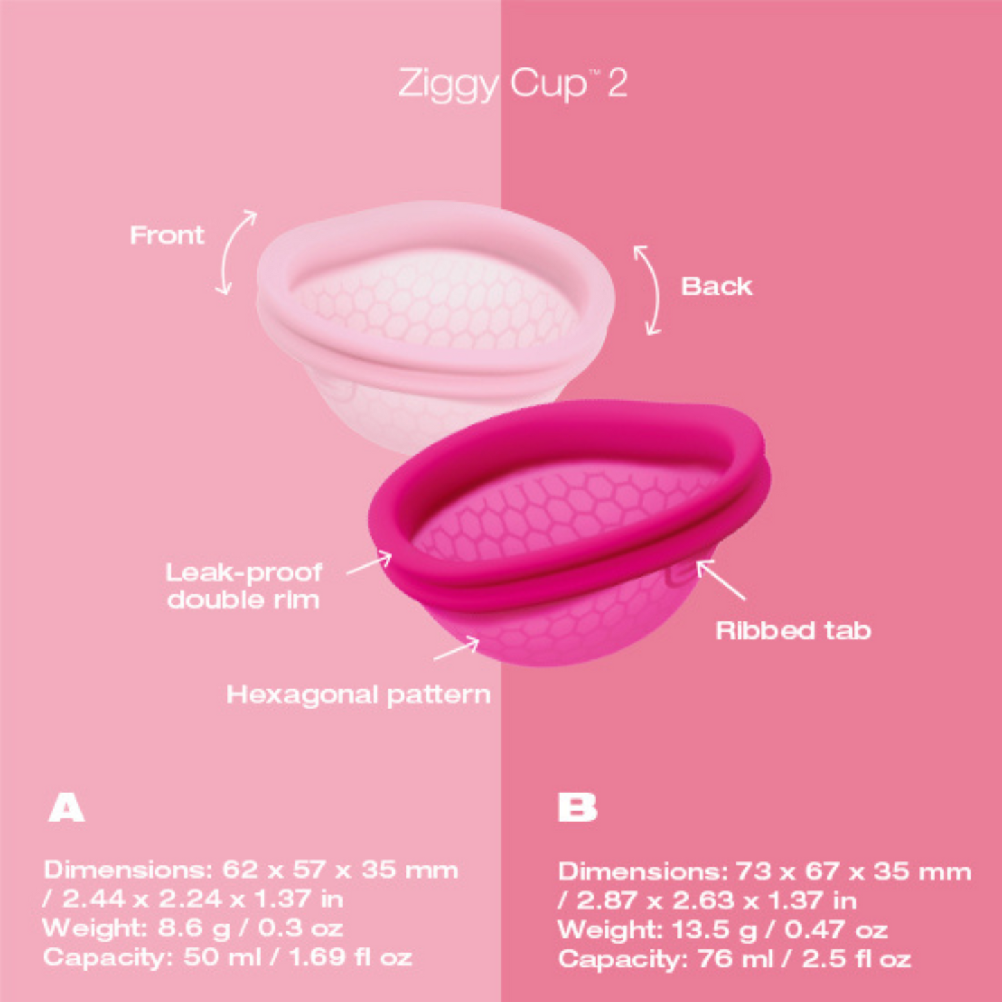 Intimina Ziggy Cup 2 月經碟 Size B