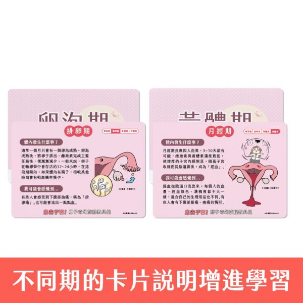 《來去子宮!青春期初經寶典~從零開始跟月經相處~》連《來去子宮!卵子 奇幻旅程教具組》套裝