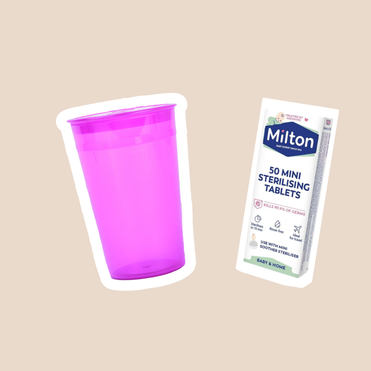 Milton消毒丸配Me Luna消毒杯套裝