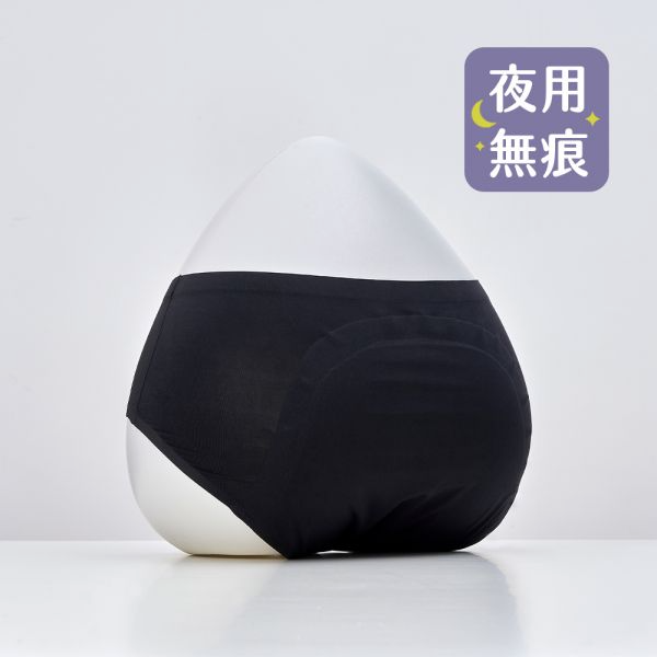 經典款夜用中腰月亮褲(靜謐黑)