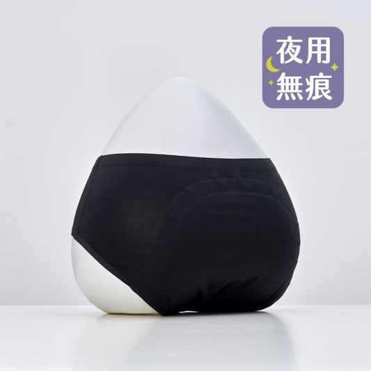 經典款夜用中腰月亮褲(靜謐黑)