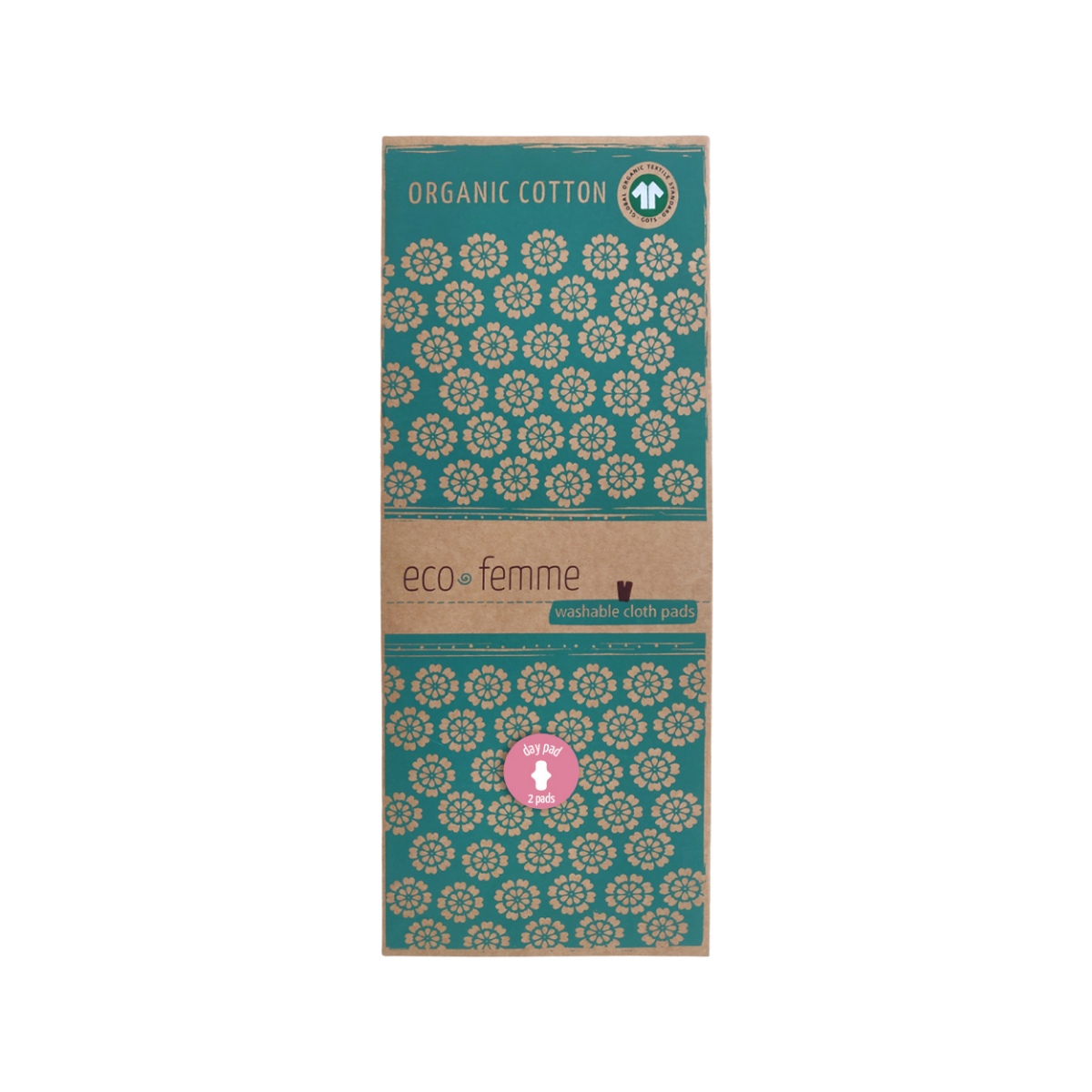 Eco Femme 鮮艷色有機日用布衛生巾(兩件裝)