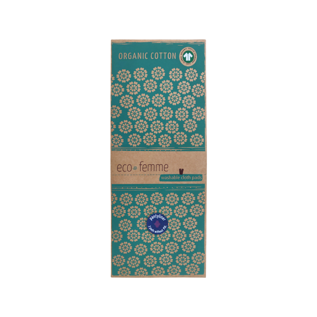 Eco Femme 鮮艷色有機布護墊(不含防漏層)(3件裝)