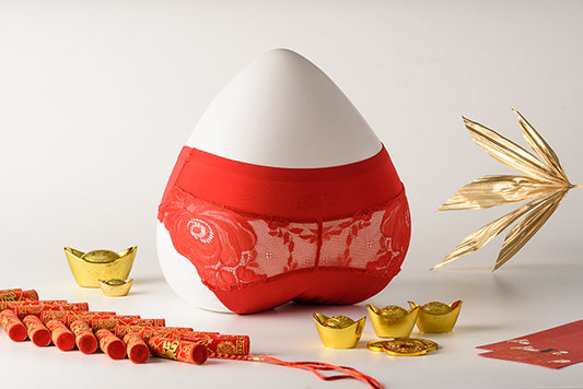 Good Moon Mood Menstrual Panties - Daily Lace Red - Happeriod