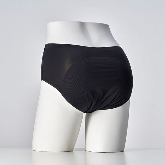 經典款夜用加長高腰月亮褲(靜謐黑)