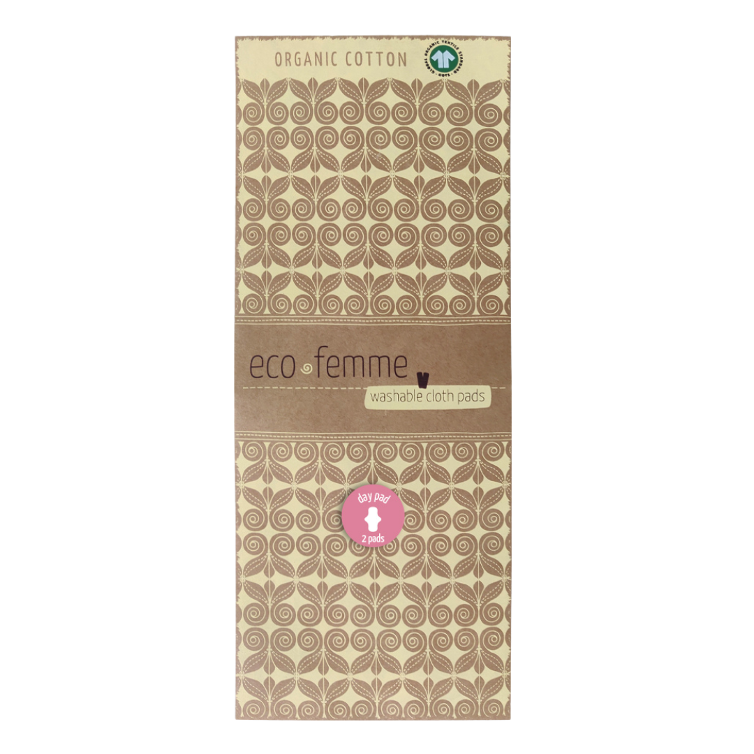 Eco Femme 天然色有機日用布衛生巾(兩件裝)