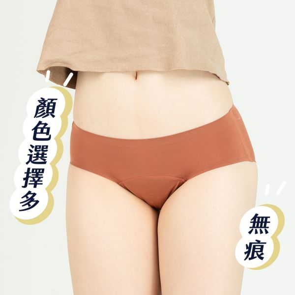 經典款日用中腰月亮褲(暖楓紅)