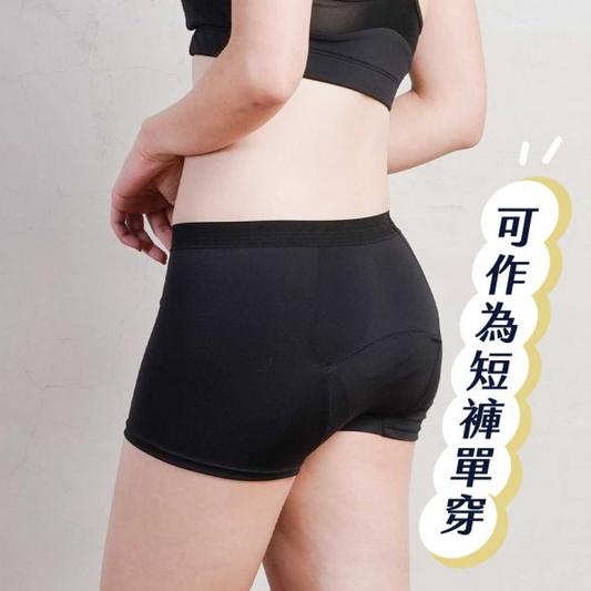 運動款平口月亮褲(經典黑)