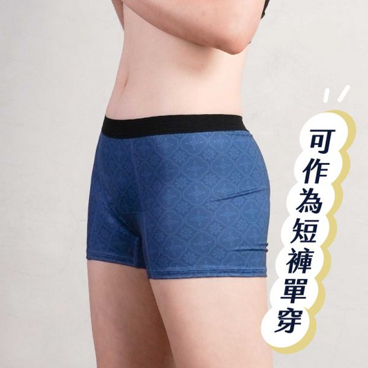 運動款平口月亮褲(玻璃海棠)