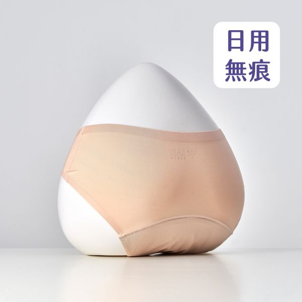 經典款日用中腰月亮褲(蜜桃膚)