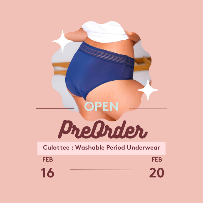 Culottée menstrual underwears preorder offer