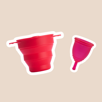 Ruby Cup - Medium Cup & Steriliser Pack