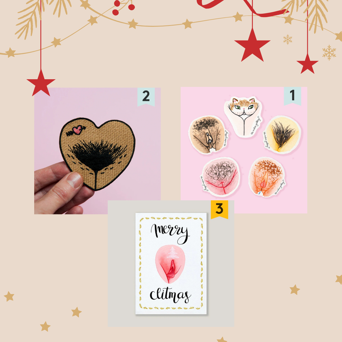 The Vulva Gallery Embrace Your Body Christmas Set