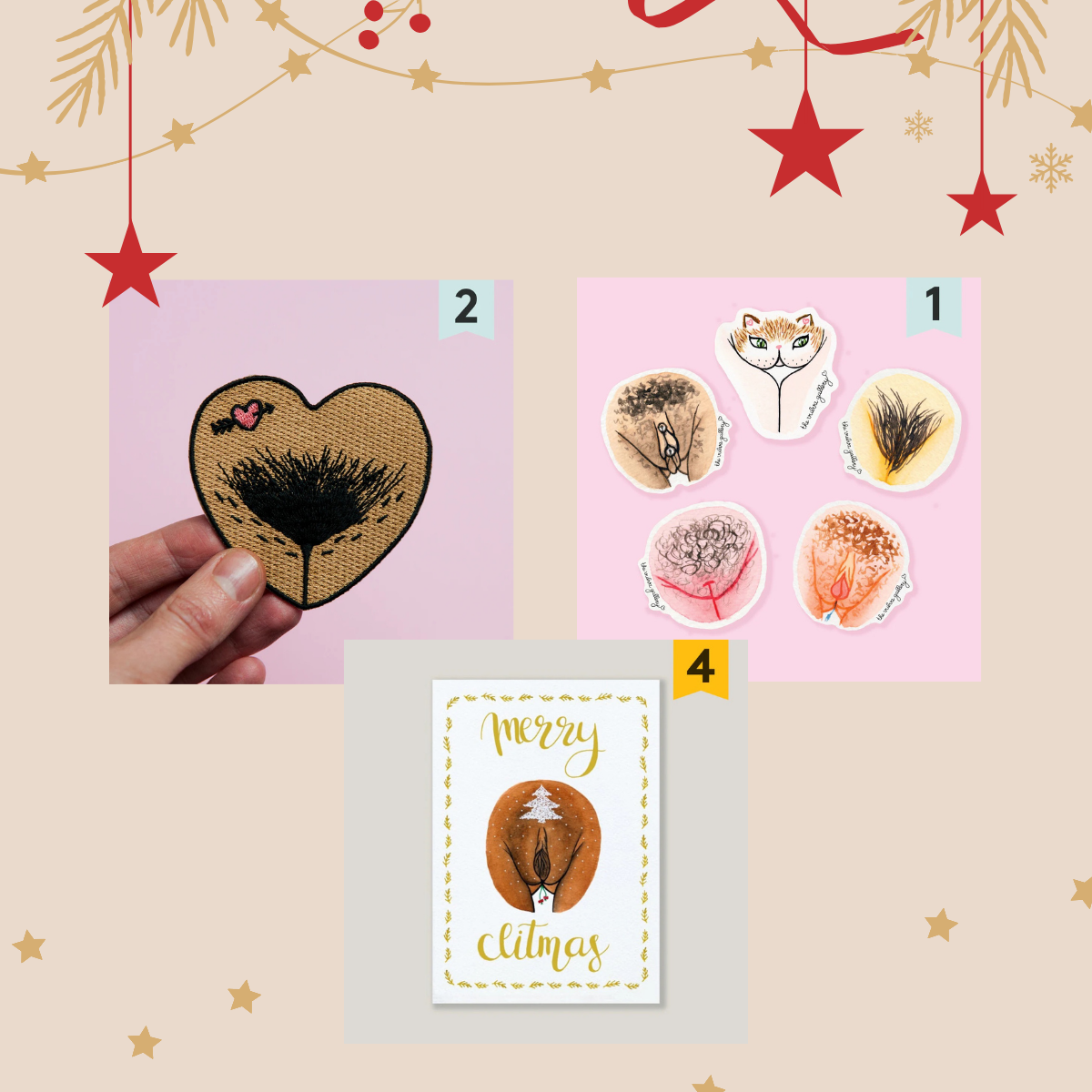 The Vulva Gallery Embrace Your Body Christmas Set