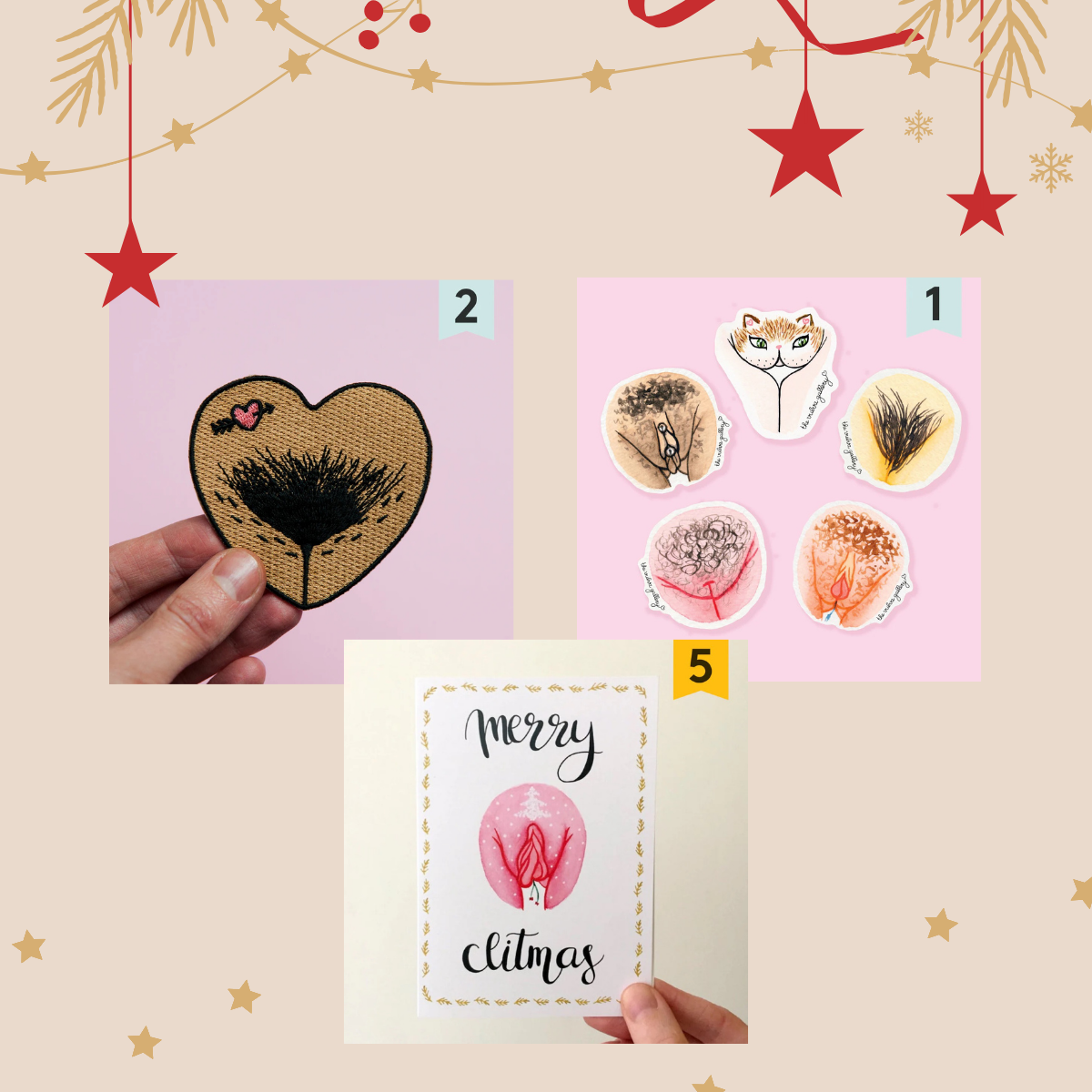 The Vulva Gallery Embrace Your Body Christmas Set