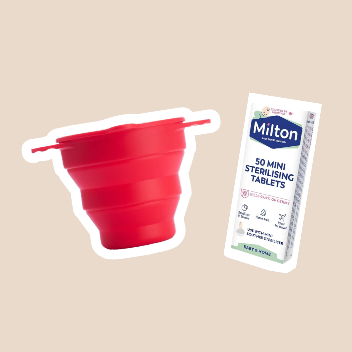 Milton Tablet with Ruby Clean Sterilizing Set – happeriod