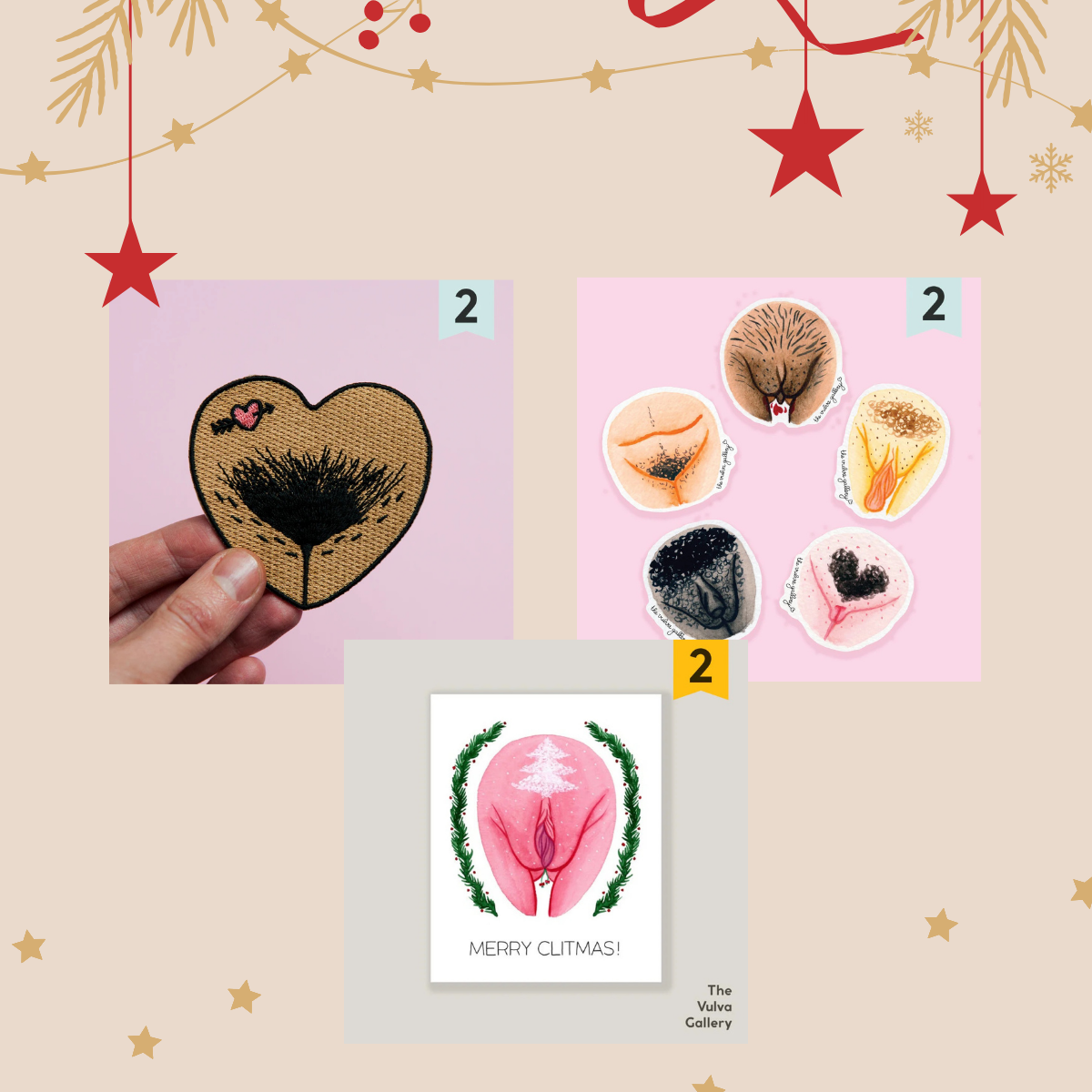 The Vulva Gallery Embrace Your Body Christmas Set
