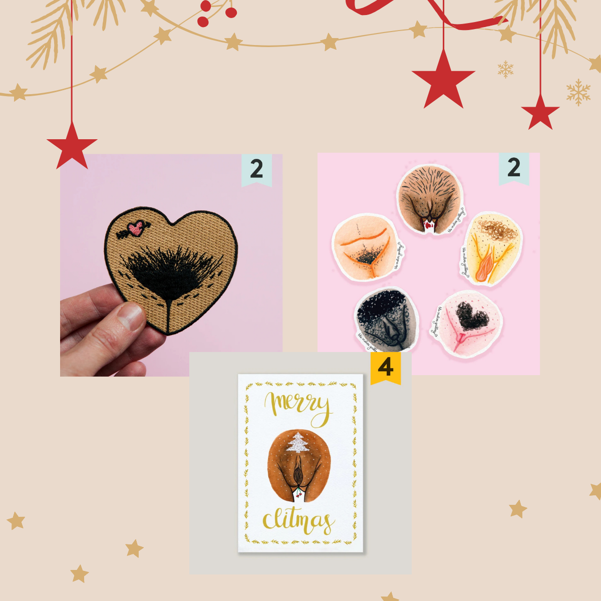 The Vulva Gallery Embrace Your Body Christmas Set