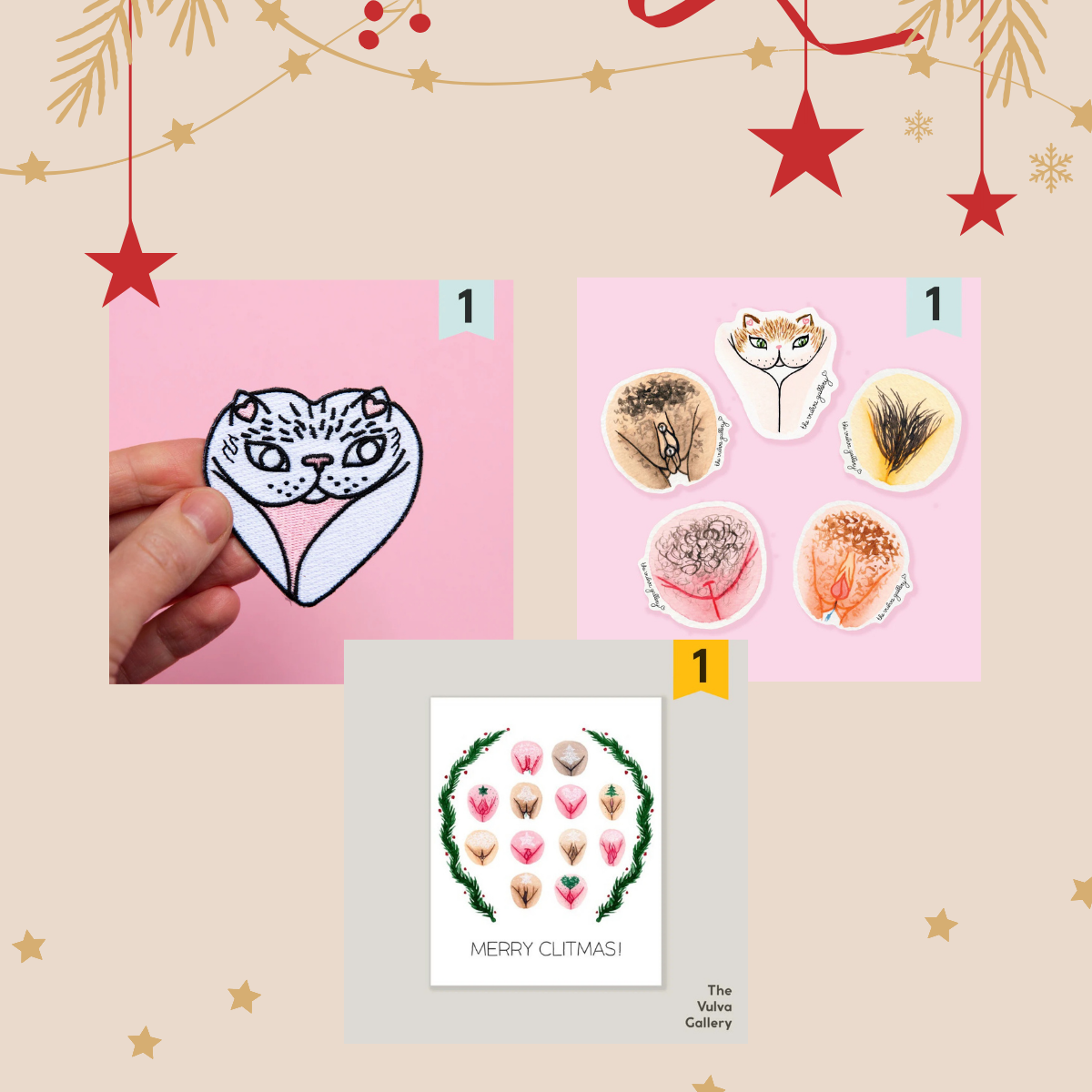 The Vulva Gallery Embrace Your Body Christmas Set