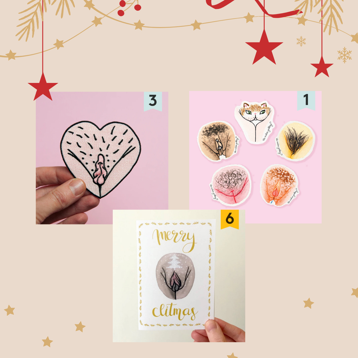 The Vulva Gallery Embrace Your Body Christmas Set