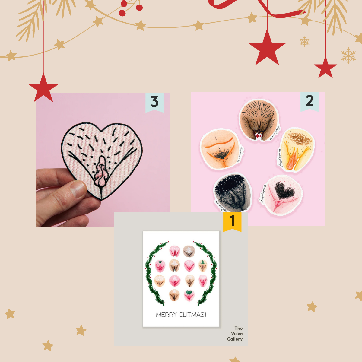 The Vulva Gallery Embrace Your Body Christmas Set