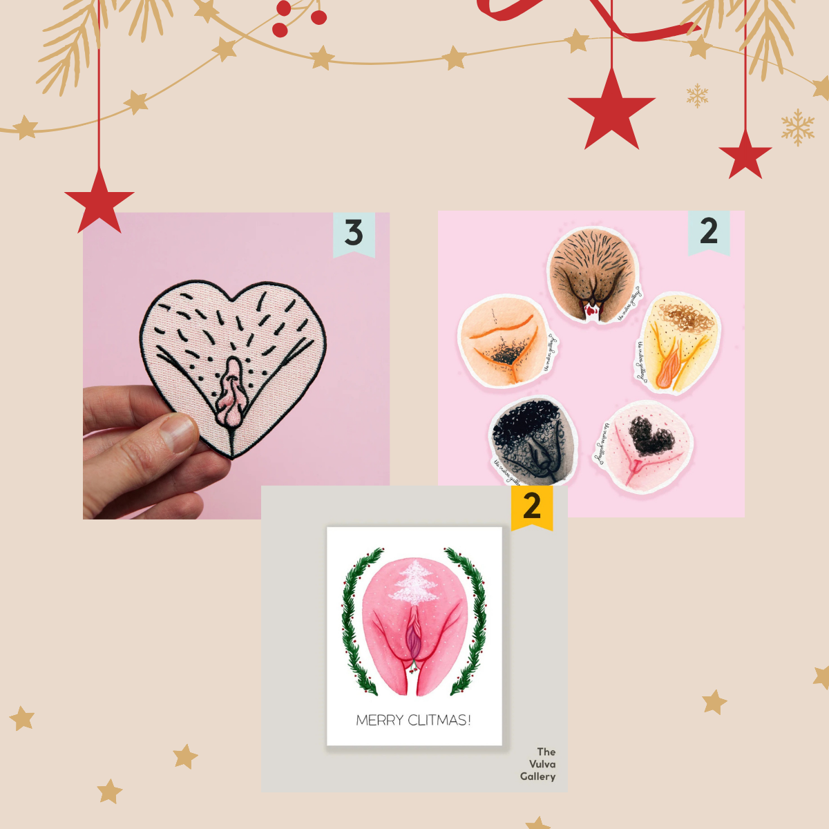 The Vulva Gallery Embrace Your Body Christmas Set