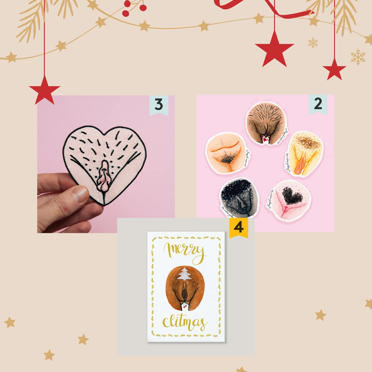 The Vulva Gallery Embrace Your Body Christmas Set