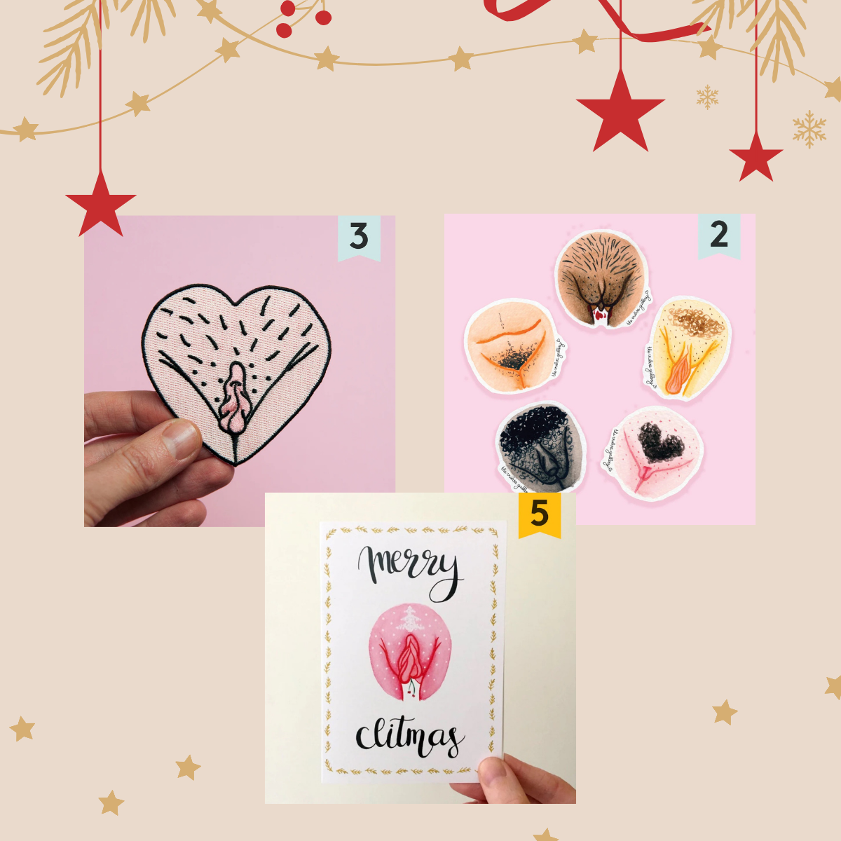 The Vulva Gallery Embrace Your Body Christmas Set