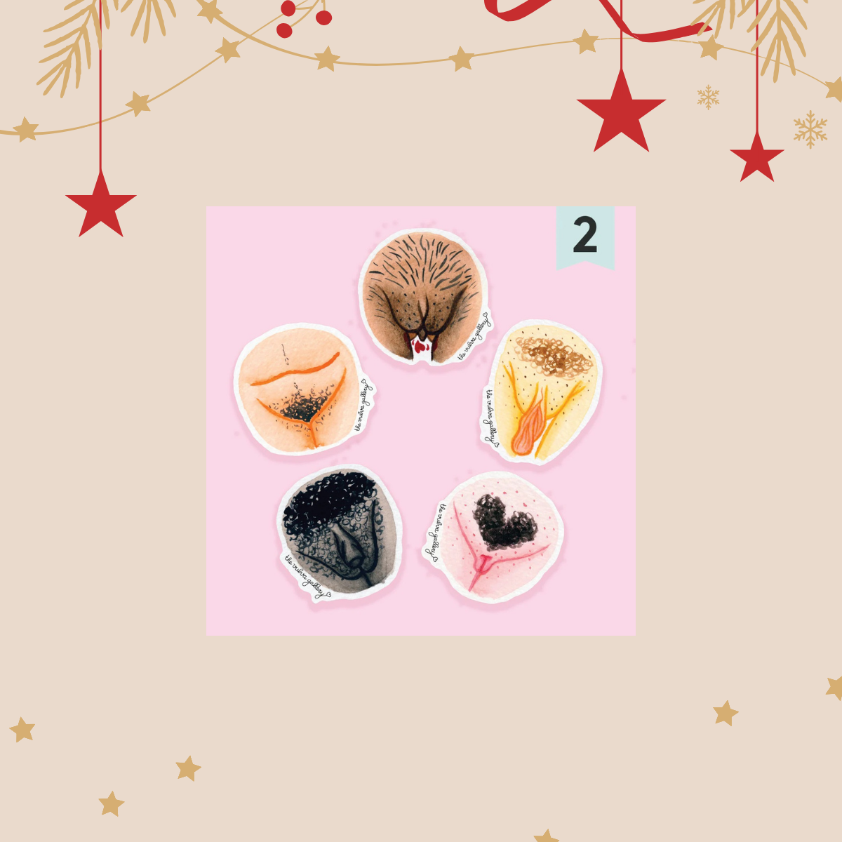 The Vulva Gallery Embrace Your Body Christmas Set