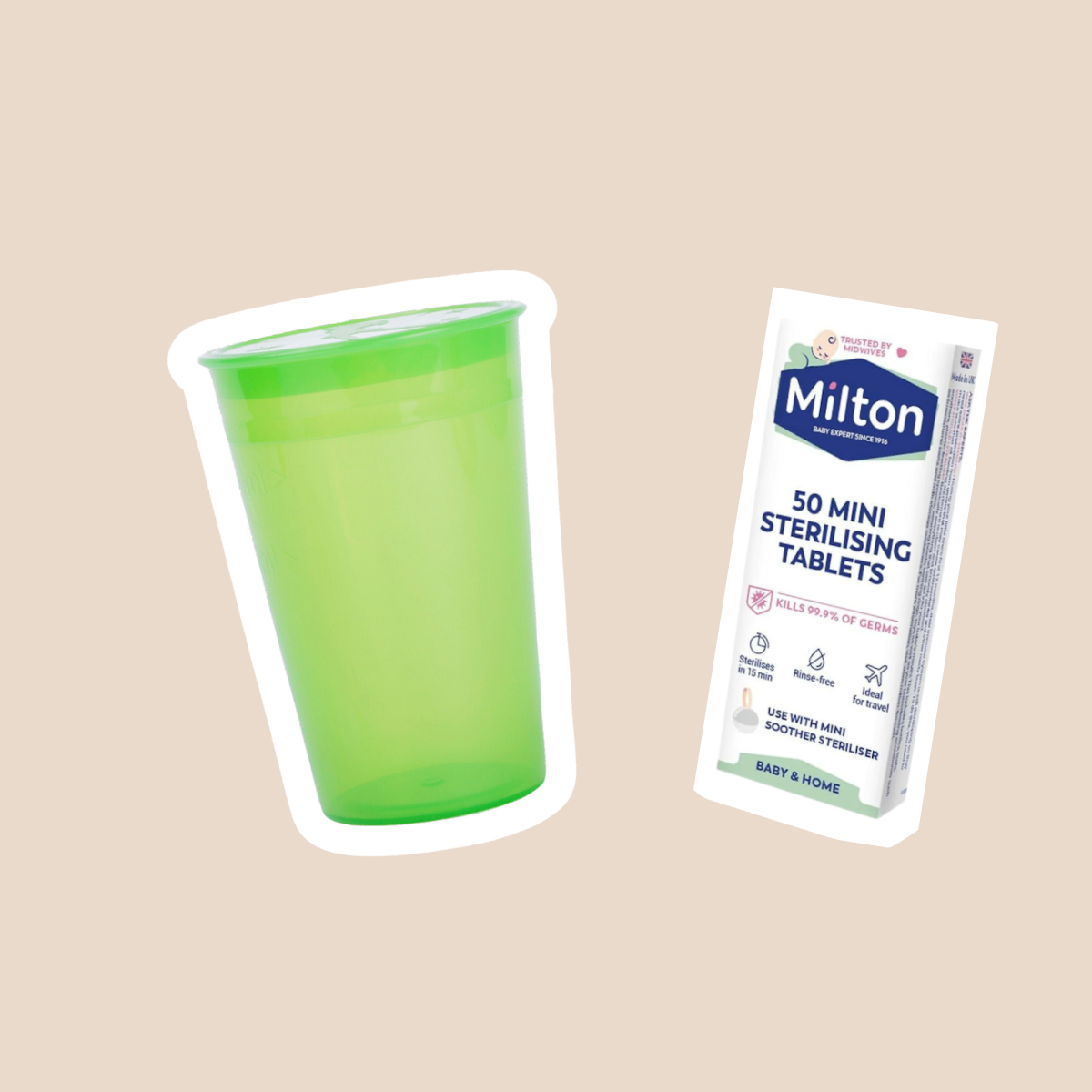 Milton消毒丸配Me Luna消毒杯套裝