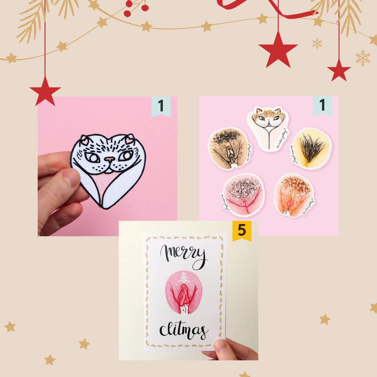 The Vulva Gallery Embrace Your Body Christmas Set
