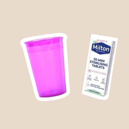 Milton Tablet with Me Luna Cleaning Cup Sterilizing Set