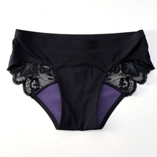 Load image into Gallery viewer, GoMoond Menstrual Panties - Daily Lace (Tranquil Black)
