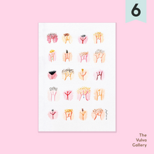 Load image into Gallery viewer, Vulva Variety Postcard - Happeriod

