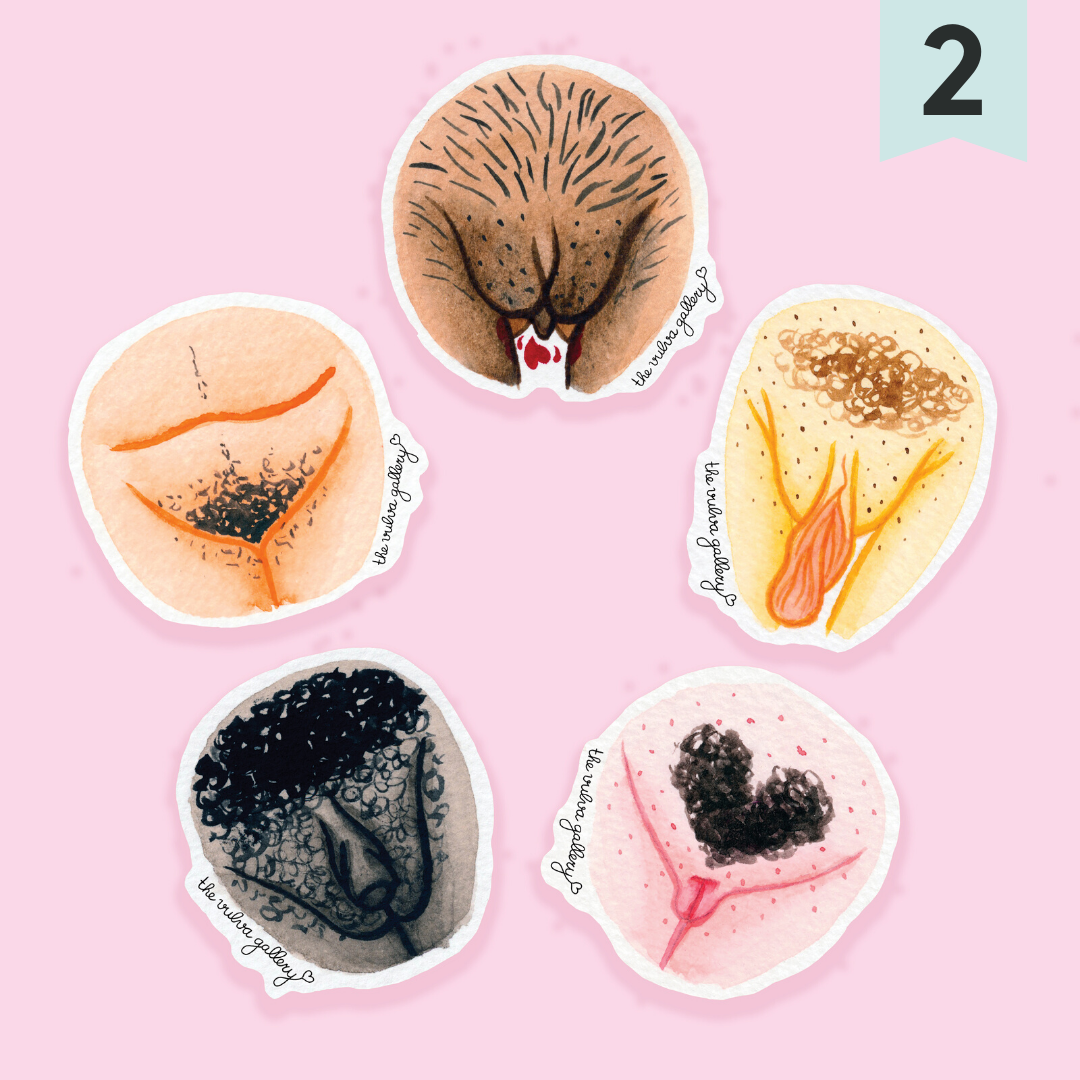 Vulva Diversity Sticker Set - Happeriod