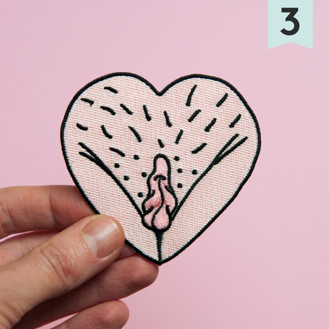 Vulva Embroidered Patch - Happeriod