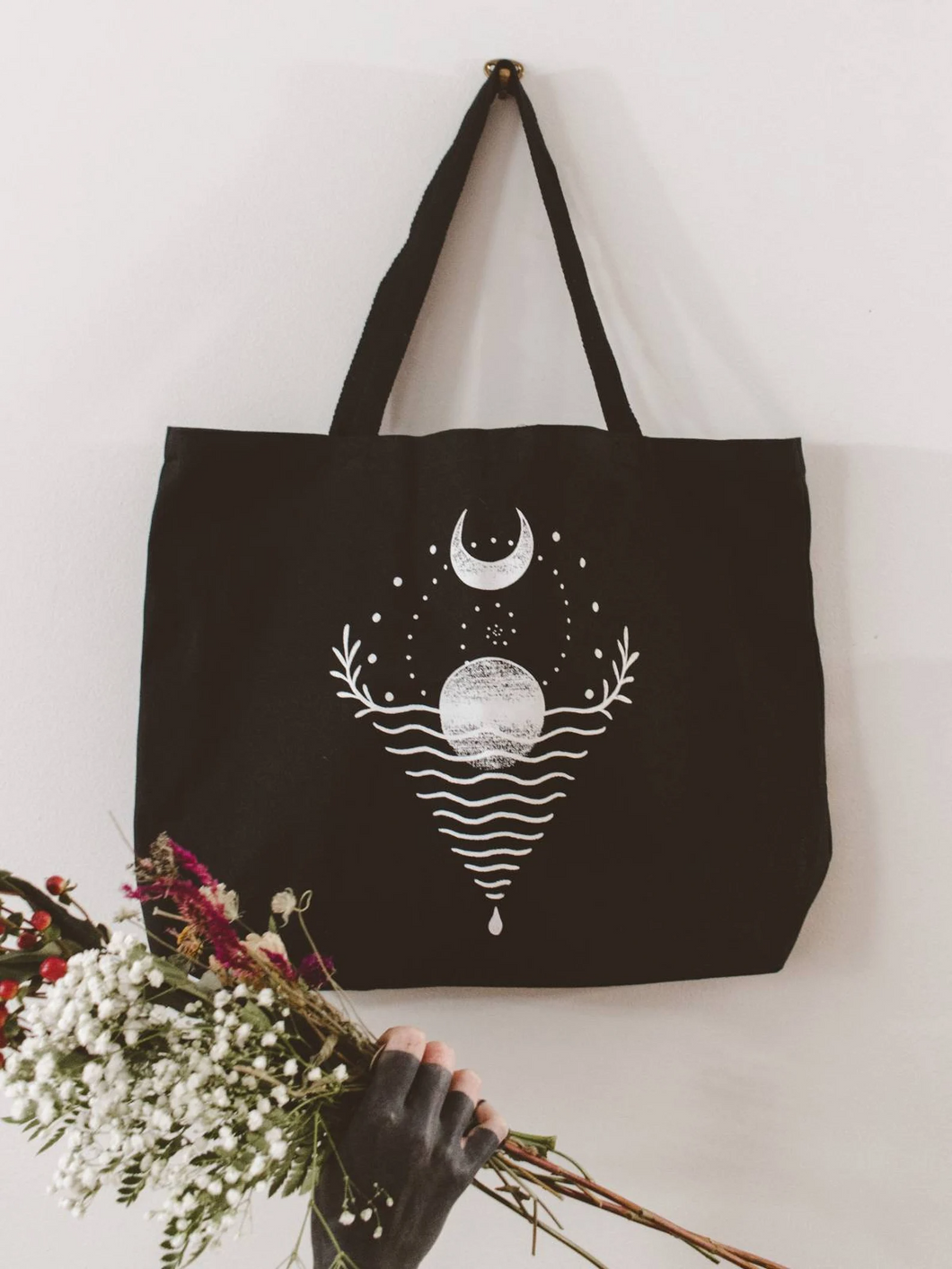 Cyclical Nature Large Tote Bag