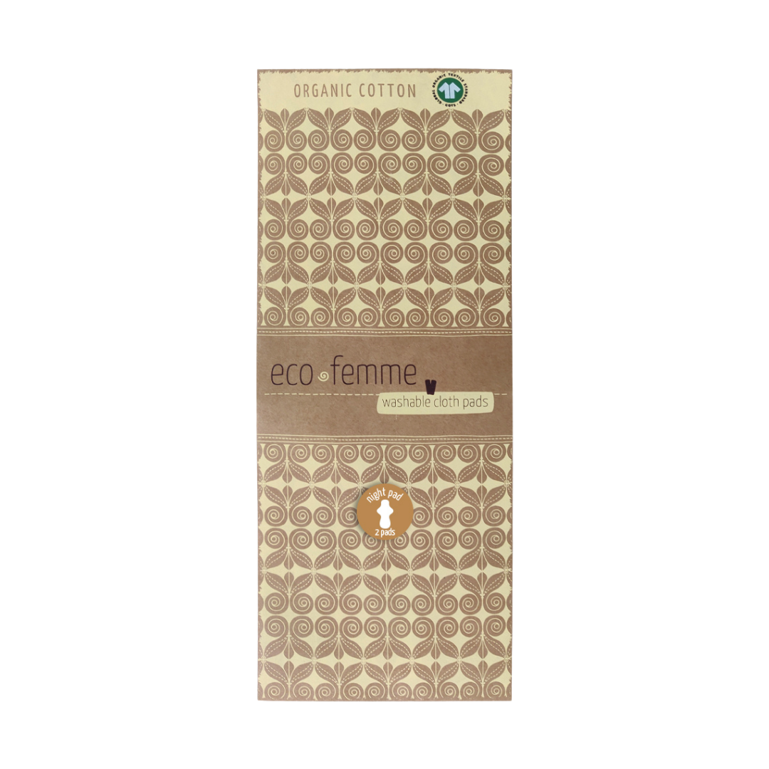 Eco Femme Natural Organic Night Pad (Twin Pack)