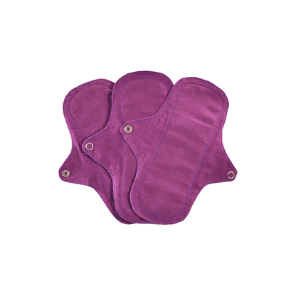 Eco Femme 鮮艷色有機布護墊（不含防漏層）（3件裝）