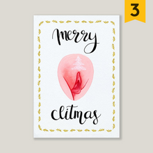 Load image into Gallery viewer, Merry Clitmas! Holiday Cards - Happeriod
