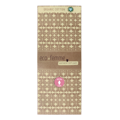 Eco Femme 天然色有機日用布衛生巾（兩件裝）