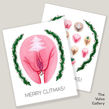 Load image into Gallery viewer, Merry Clitmas! Holiday Cards - Happeriod
