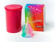 Load image into Gallery viewer, Yuuki RAINBOW Line Menstrual Cup - Size no.1 (Small)
