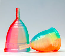 Load image into Gallery viewer, Yuuki RAINBOW Line Menstrual Cup - Size no.1 (Small)
